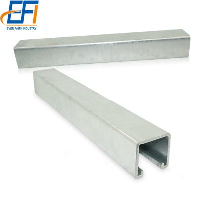 China Supporting And Hanging Double Channel Structure Solid Strut Aluminum Channel Unistrut Solid High Profile Unistrut Channel Qatar Double Channel HDG for sale