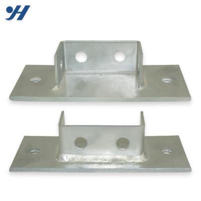 China China Supplier Traditional Zinc Galvanized Steel Building Materials Adjust Steel Post Base Plate for sale