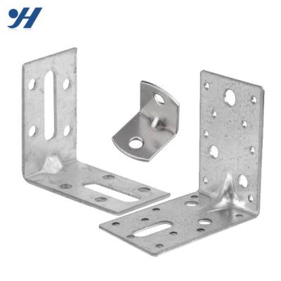 China Construction Area Bent Steel Galvanized Hardware Corner Furniture Bracket for sale