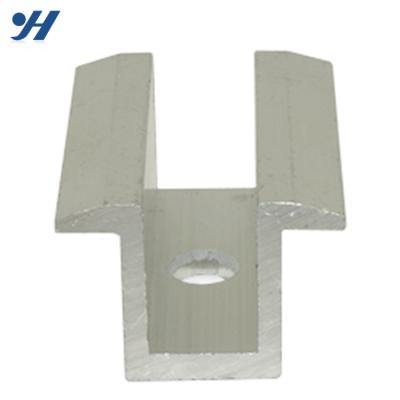 China Corrosion Resistant Aluminum Frameless Solar Panel Bracket Solar Panel Mid Clamp for sale