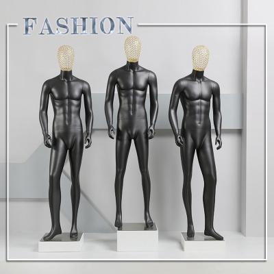 China Other Wholesale Matte Black Male Full Body Mannequin With Wire Head for sale