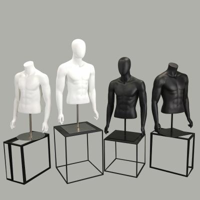 China The Other High Quality FRP Matte Half Body Sport Male Mannequin for sale