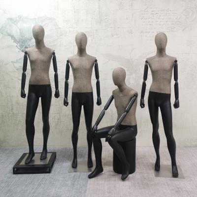 China Other wholesale fiberglass full body canvas mannequin with wooden hands for sale for sale