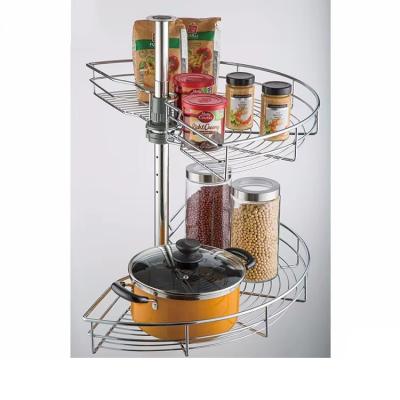 Китай Custom Kitchen Commercial Metal Stainless Steel Revolving Kitchen Corner Storage продается