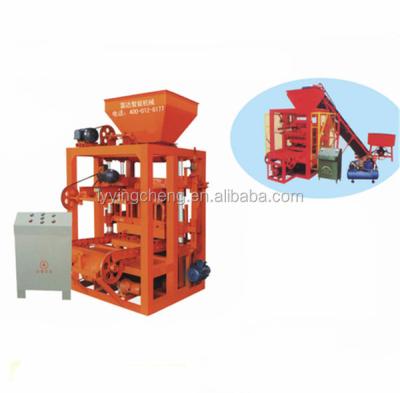 China Semi-automatic China factory directly supply QT4-26 Low cost interlocking hollow paving brick machine hollow block making machinery for sale