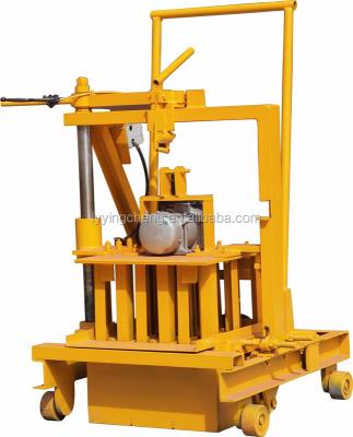 China Manufacturing Plant Cheap Manual QT40-3C Brick Machine to make Hollow Block Concrete Brick for sale