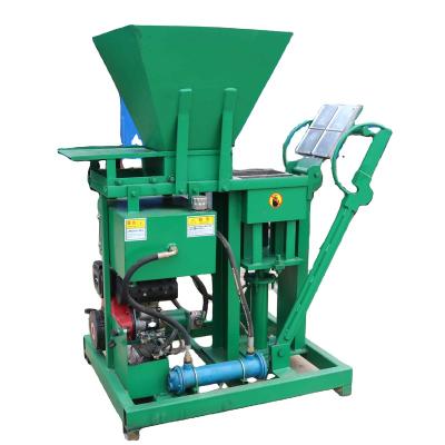 China Hotels QT2-25 Diesel small hydraulic clay start-up brick machine Sale for sale