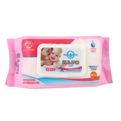 China Baby Wipes Skin Care Private Label Customized Printing Cloth Wet Cleaning Wipes for sale