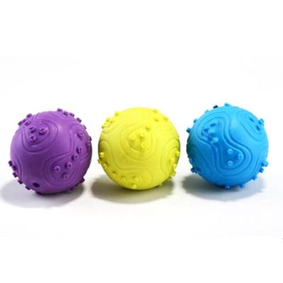 China Viable Dog Products Dog Throw Activity Toys Strong Nail Ball Rubber Dog Ball Toy for sale