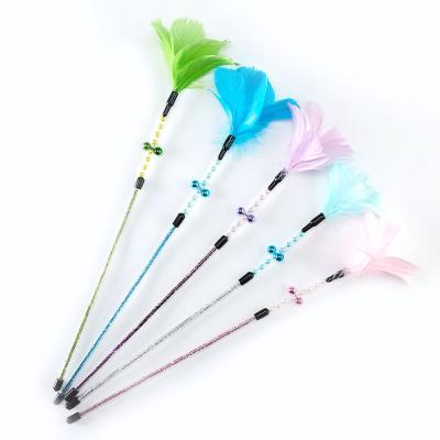 China Beautiful Ten Colors Cat Enigma Optional Magic Wand Flowers Viable For Activated Cat Playing Products Cat Toys for sale