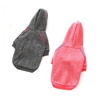 China Viable Red And Deep Gray Pet Clothes Pet Accessories For Dog Winter Coat Hoodies for sale