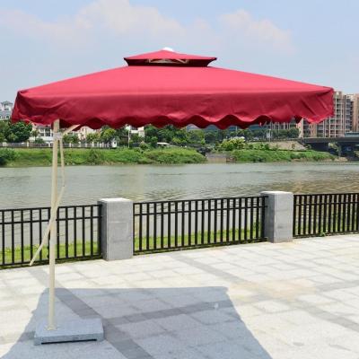 China Modern Aluminum Outdoor Garden Patio Beach Umbrella Sun Shade Umbrella Cafe Umbrella for sale