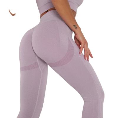 China Breathable Yoga Wear For Women Seamless Hip Yoga Gaiters Sports Yoga Pants Pants Breathable Suit for sale