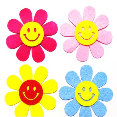 China Popular Felr Fabric Craft Mixed Colors Fabric Flower Felt Flowers For For DIY Crafts for sale