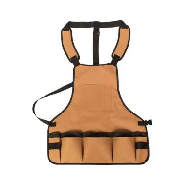 China Eco - Friendly Tool Apron Adjustable Durable Waterproof Work Aprons With Big Pockets for sale