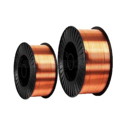 China Copper Coated 1.0mm Plastic Coil SG2 G3Si1 CO2 1.2mm Gas Shielded Copper Coated MIG Welding Wire ER70S-6 Free Sample for sale