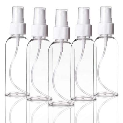 China PET Clear Green Blue Amber Black Plastic PET Spray Bottle Fine Mist 50ml Cosmetic Spray Bottle for sale