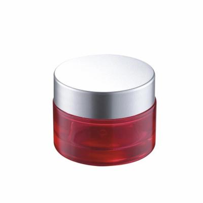 China Wholesale empty 50g amber green black glass cosmetic cream jar for cosmetic package for sale