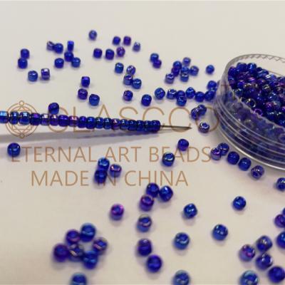 China Factory Price 4MM Red AB Color Round Mini Plastic Opaque Seed Beads For Jewelry Making for sale