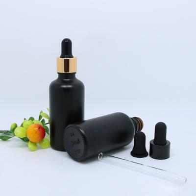 China cosmetics containers and packaging cosmetic essential oil bottle black bottle glass for sale