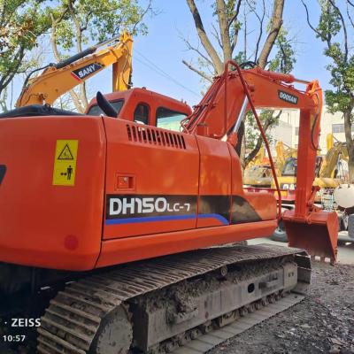 China Construction works imported 14t DH150LC-7 used crawler excavators high quality reasonable price for sale for sale