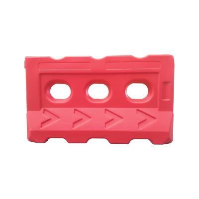 China Road Safety Red Plastic Water Filled Traffic Barriers 200kg for sale