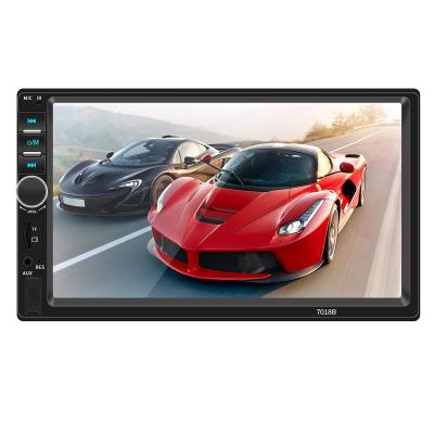 China 7018B Stereo 7 Inch Car MP5 Player with Hands-Free Rear AUX Control. USB TF BT camera radio steering wheel for sale