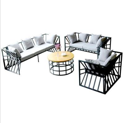 China Black Hotel Sofa Set Modular Designs Steel Frame Chairs Soft Cojines Living Room Furniture for sale