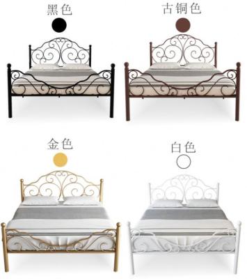 China Modern European Fashion Wrought Iron Metal Bed Minimalist View Could Be Customized Bed Room Furniture for sale