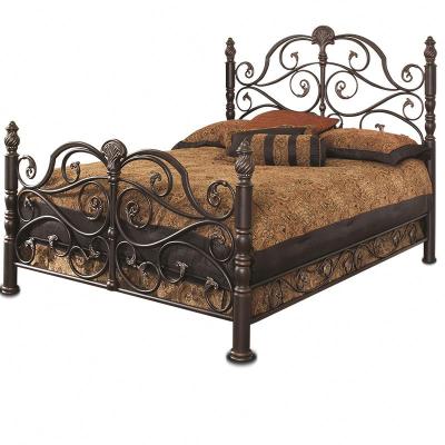 China (Other) European fashionable retro double princess metal iron bed adjustable for sale