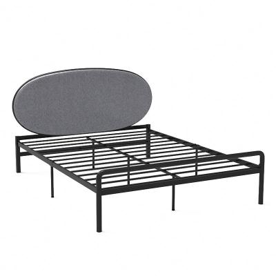 China (Other) European Modern Minimalist Adjustable Princess Iron Frame Steel Frame Double Bed for sale