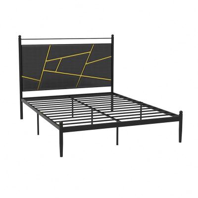 China Adjustable Modern Nordic Minimalist Iron Frame Style Craft Double Bed (The Other) for sale