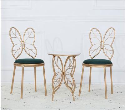 China Nail Bedroom Living Room Simple Modern Butterfly Mesh High Back Dressing Chairs for sale