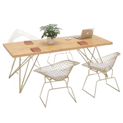 China Attractive Price Solid Rectangular Shape Factory Supply Metal Office Furniture Solid Wood Executive Wooden Desk for sale