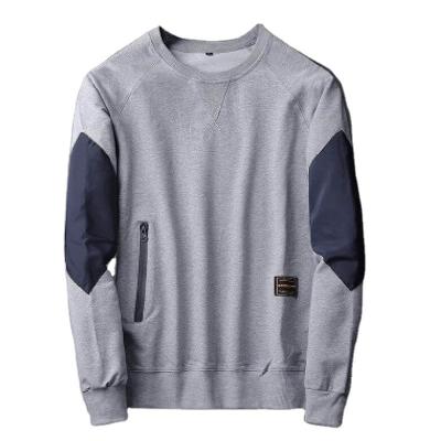 China Anti-wrinkle Cotton Sweater Quilting Men's Autumn All-match Fashion Round Neck Sweater for sale