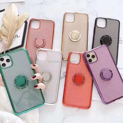 China Fashion Cool Diamond Round Glitter Bling Diamond TPU Sports Brand Phone Case Soft Phone Cover Protective Case For iPhone 11 Pro XR XS 8 7 Plus Max Max for sale