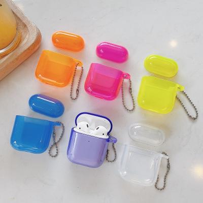 China Colorful cartoon iridescent fluorescence tpu case for airpods, cute 3d case cover for airpods pro 1 2 for sale