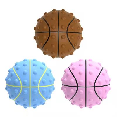 China New Eco-friendly Material Squeeze Toy 3D Stress Balls Stirring Toy Silicone Popping Bubble Itting Push Person Ball Cartoon Kids Relieve Stress Toys Ball for sale