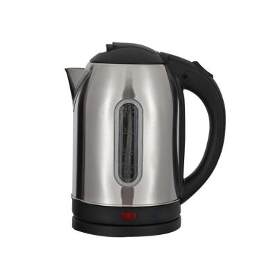 China 360 Rotation Electric Water Kettle Stainless Steel Kettle Base 1.7L Degree Instant Hot Water Kettle With Window for sale