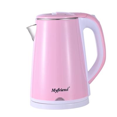 China Electric kettle 2.3 liter stainless steel double-layer heat preservation anti-scalding electric kettle for sale