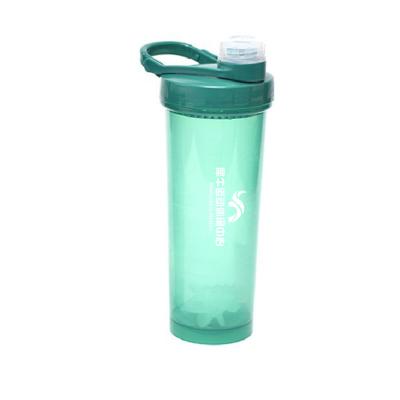 China Sustainable Outdoor Portable Practice Cup Fitness Shake Cup With Transparent Plastic Ladder Sports Water Cup for sale