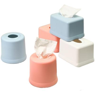 China Viable Plastic Household Extraction Box Family Bedroom Living Room Tissue Paper Storage Box for sale