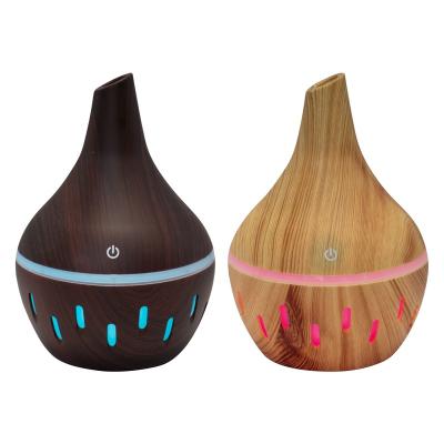 China Top Selling Wood Ultrasonic Car Mist Air Cool Humidifier With Colorful Light for sale