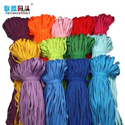 China Flat Fashion Custom Design Flat Printed Logo Shoe Lace Charm 100M Rope Shoelace for sale