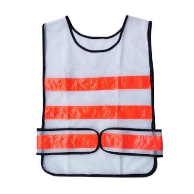 China High Visibility Vis Safety Reflective Vest For Men's Work Tool Construction White Mesh Vests Custom Made Safety Protective Hi for sale