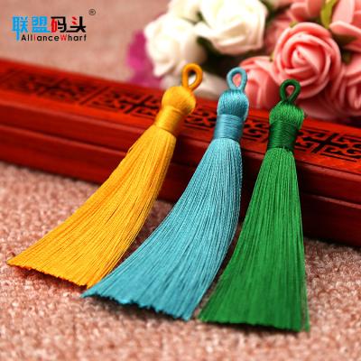 China Fashion Custom Long Or Short Chinese Knot Silk Fringe Tassel For Earrings Keychains HandbagWomen Jewelry Handbag Earrings Keychains for sale