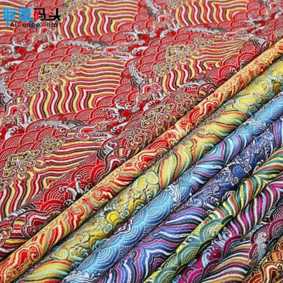 China Cheap viable high quality classic design woven apparel brocade fabric fashion pattern jacquard curtain upholstery fabric manufacturer for sale