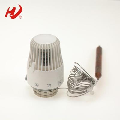 China Modern thermostatic radiator valve head with remote sensor for sale