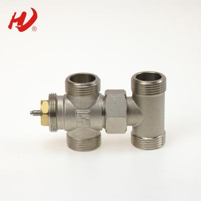 China Thermostatic valve body general angle, brass thermostatic four way valve for sale