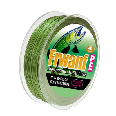 China Manufacturer Wholesale 4 Braid Strength High-knot Fishing OEM 100 Yarn 200 300 Meter PE Braided Fishing Line for sale